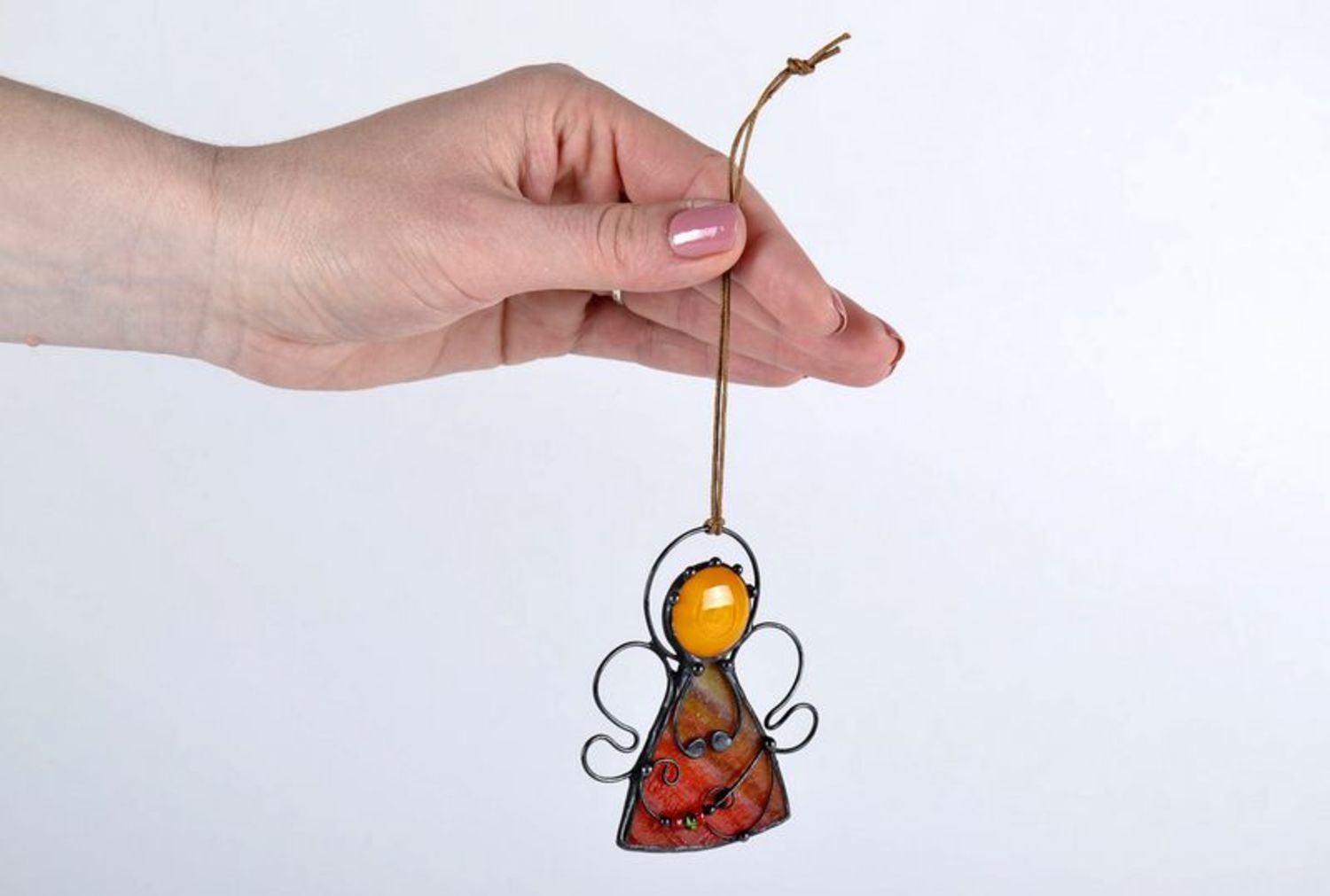 Wall glass pendant stained glass figurineWeightlessness  photo 5
