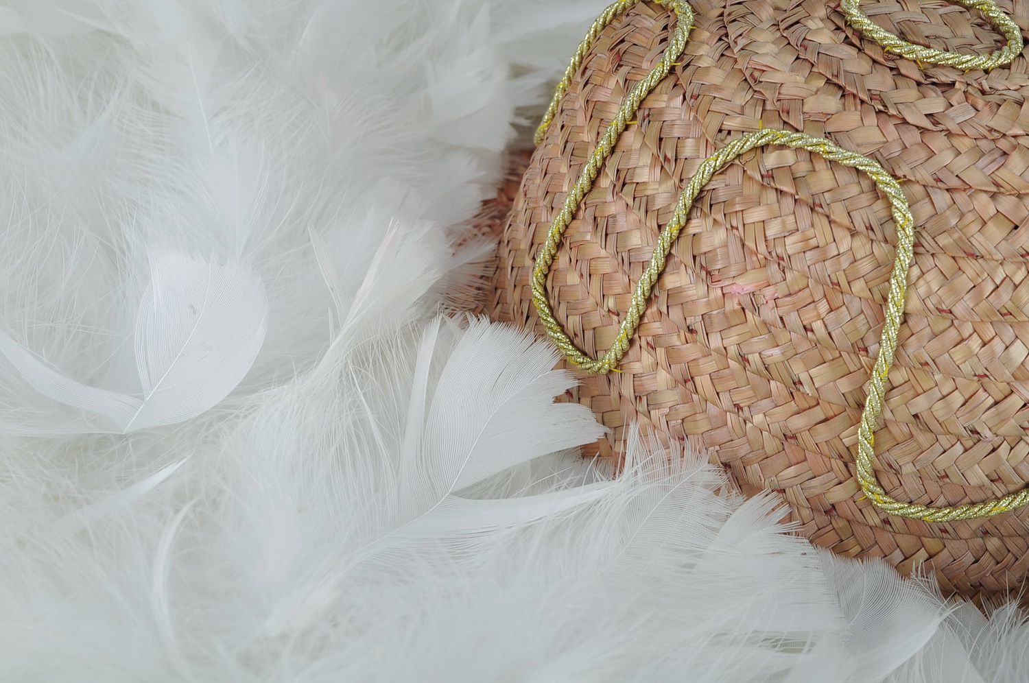 Women's hat with feathers photo 2