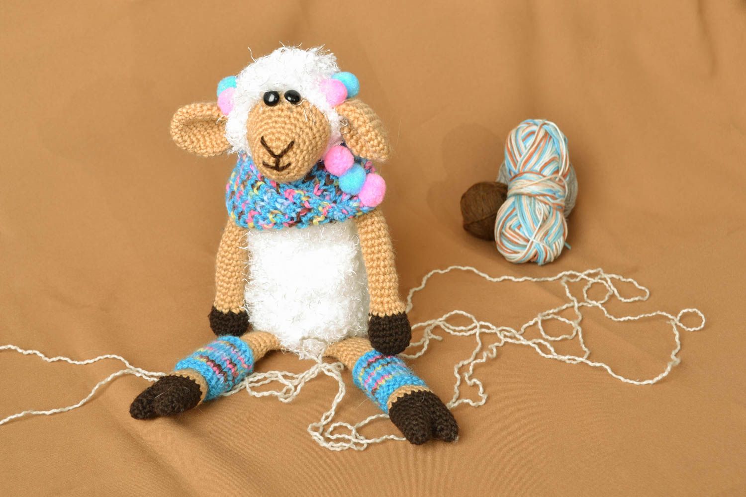 Homemade crochet toy Sheep photo 5
