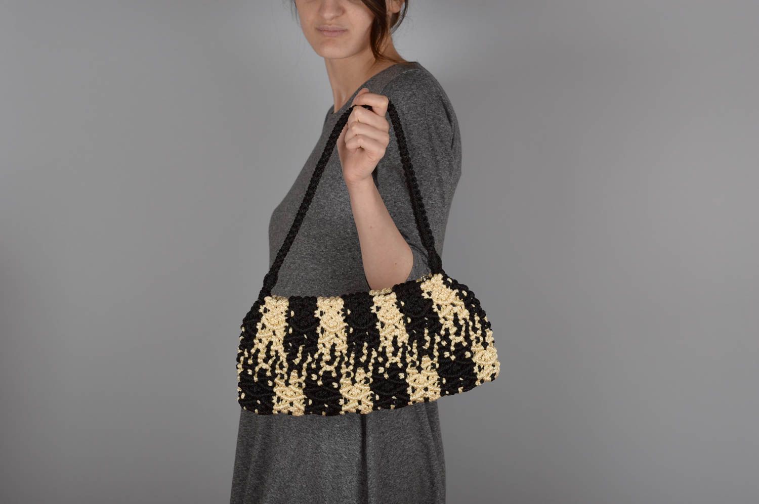 Hand bag handmade bag macrame bag designer accessories women accessories photo 5