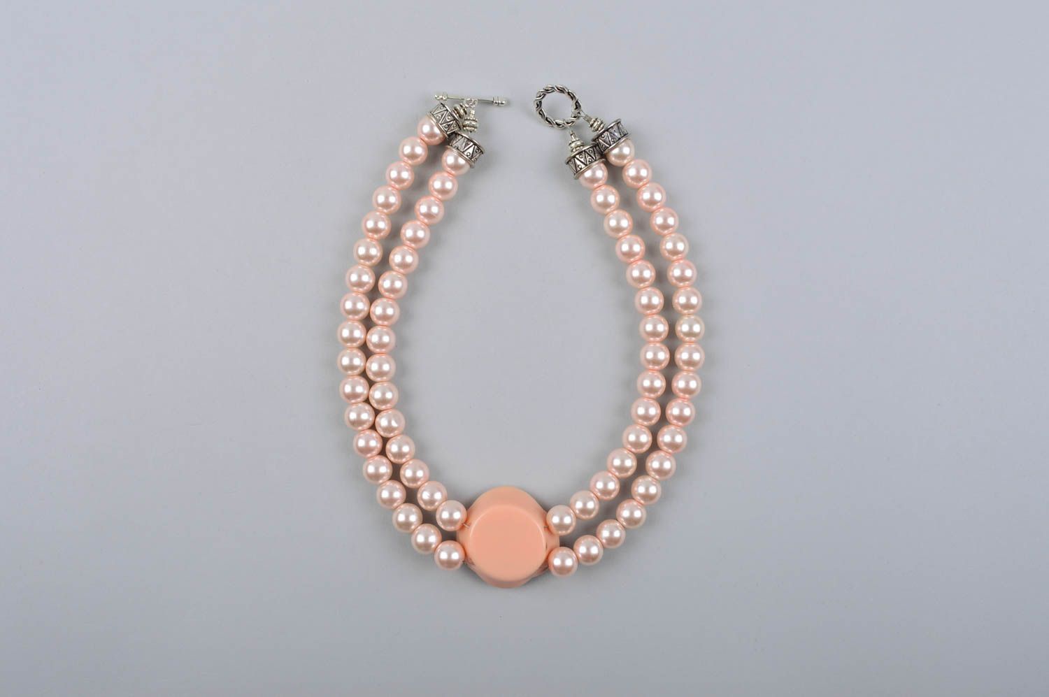Collier design Bijou fait main en perles artificielles Accessoire femme photo 5