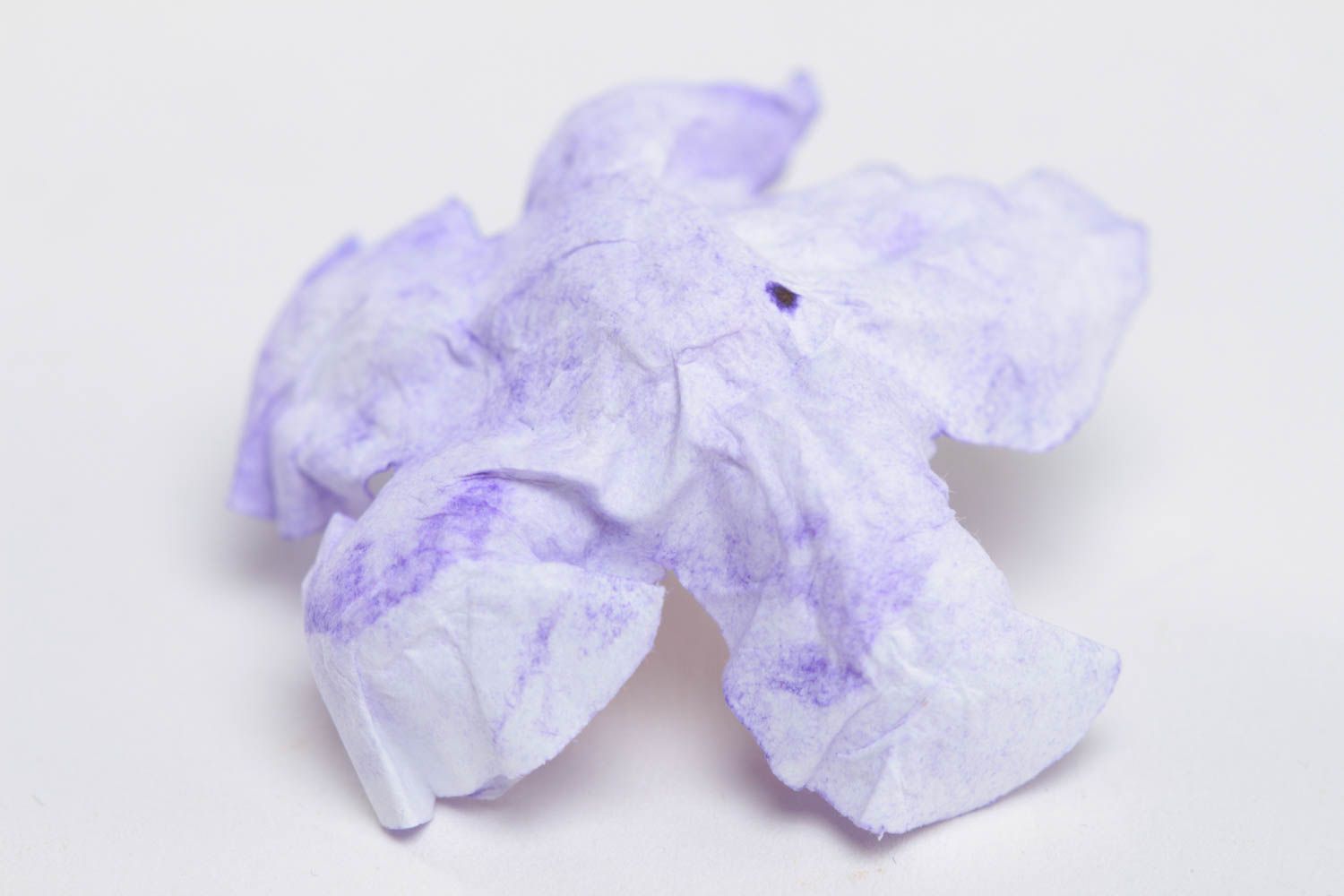 Grande fleur pour scrapbooking en papier de couleur lilas faite main originale photo 4