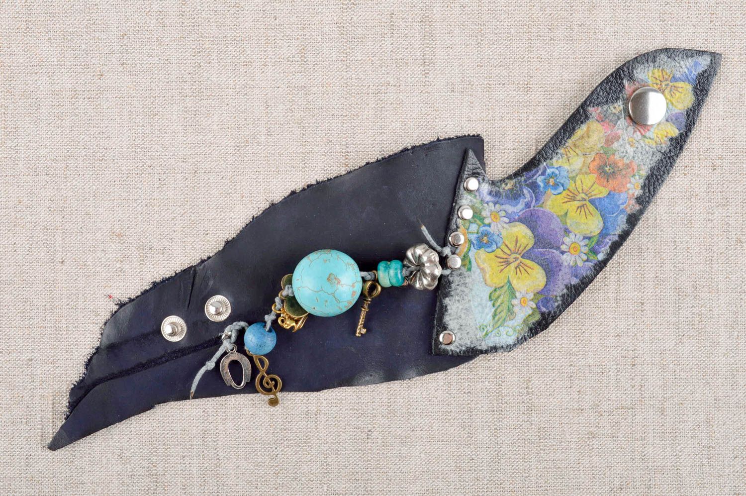 Handmade Modeschmuck Armband Designer Schmuck Frauen Accessoire aus Steinen foto 1