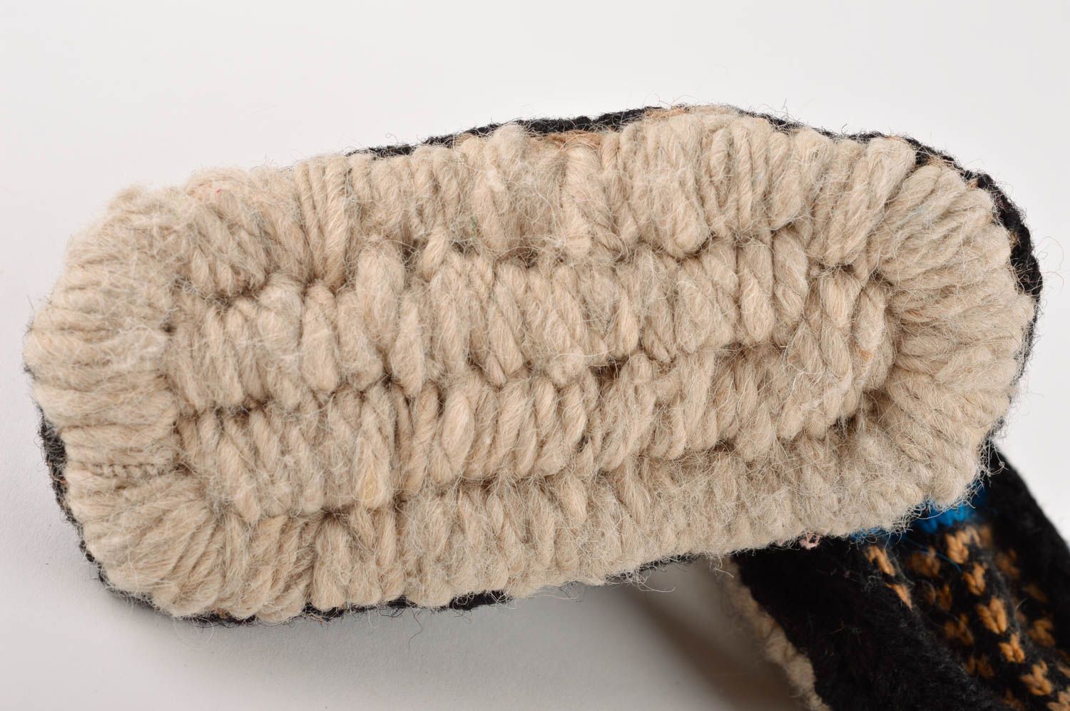 Pantuflas artesanales de lana ropa para niños regalo original y cálido foto 3