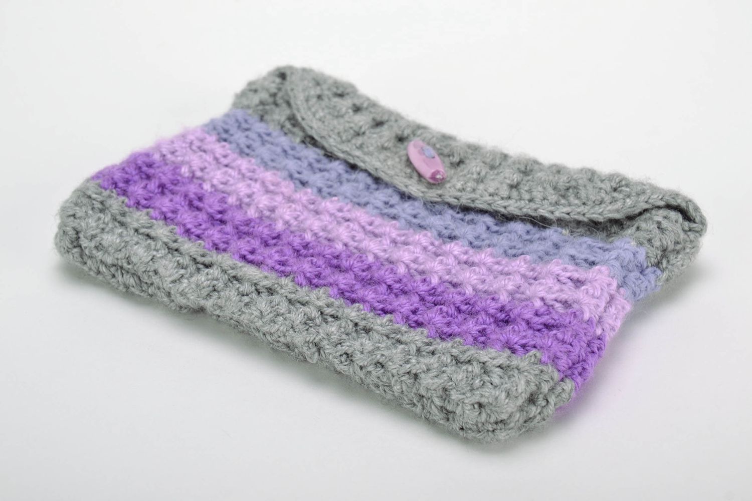 Trousse tricotée au crochet réalisée à la main photo 2