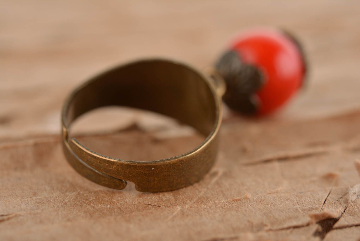 Handgemachter Metall Ring Damen Modeschmuck modisches Accessoire originell foto 5
