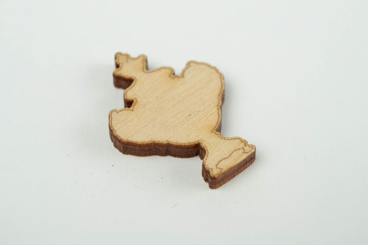 Miniatur Figur handmade Deko Element schön Figur zum Bemalen Holz Rohling foto 4