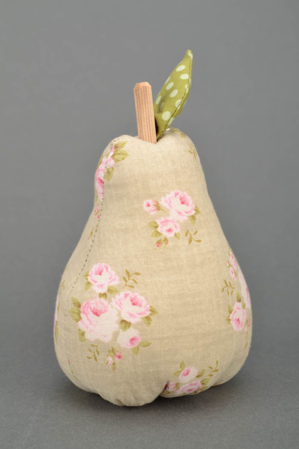 Decorative soft toy for home Pear photo 3