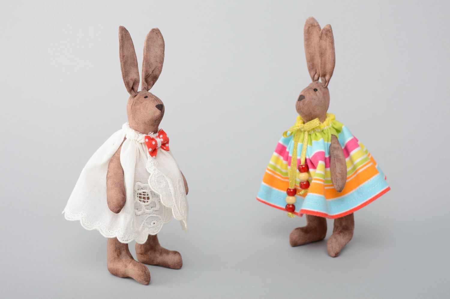 Designer soft toy Rabbit in Dress photo 5