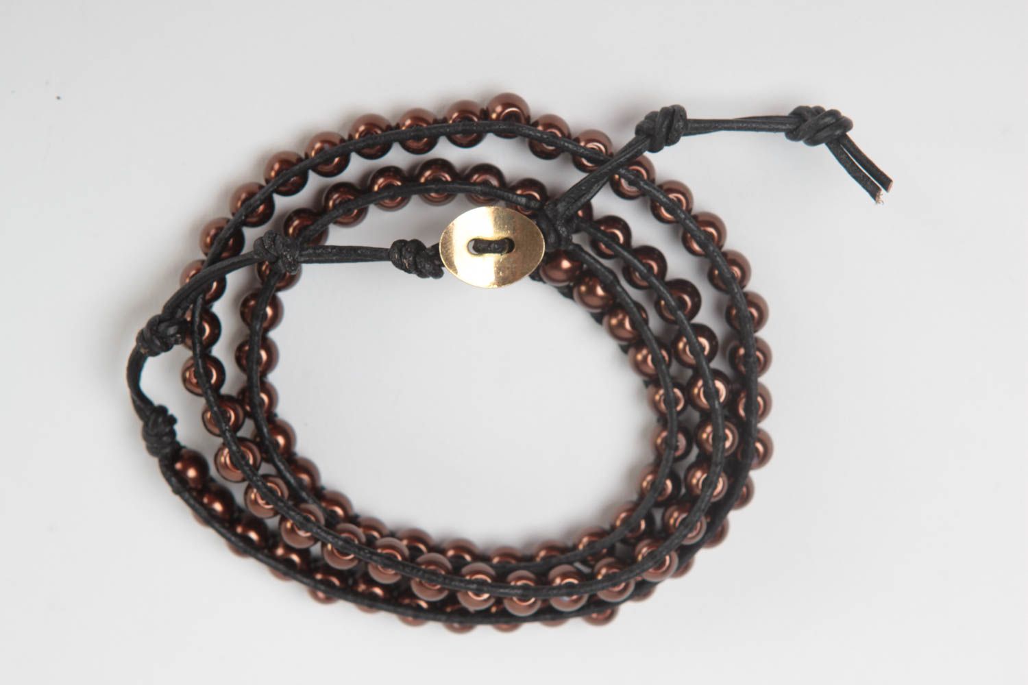 Woven bracelet handmade beaded bracelet designer accessory for every day photo 3