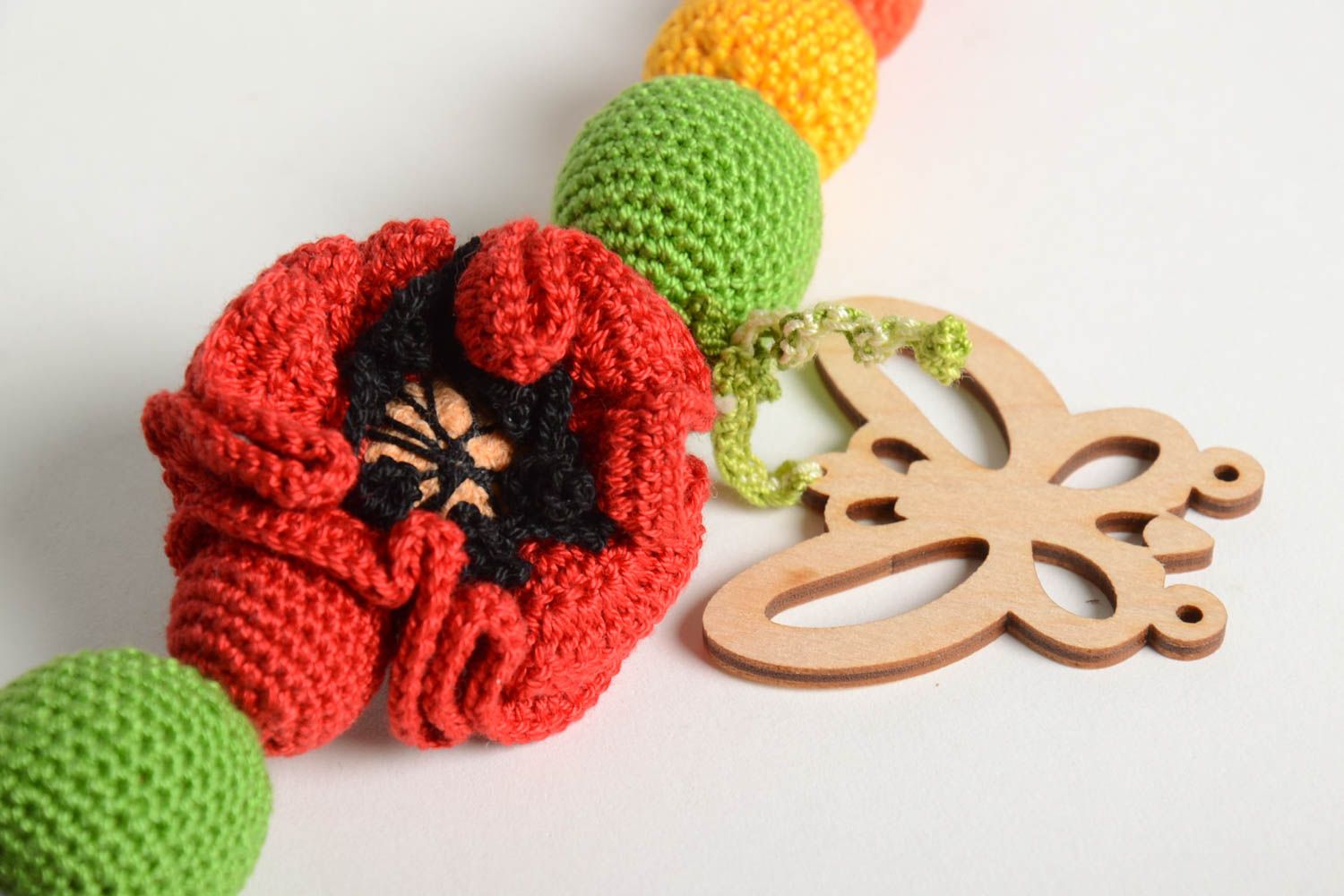 Spielzeuge für Baby handgemacht Öko Schmuck originell Halsketten für Frauen foto 3