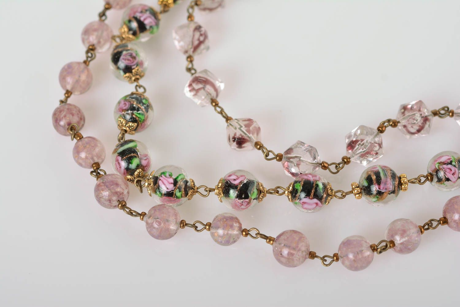 Handmade elegant designer necklace unusual beautiful necklace beaded jewelry photo 3