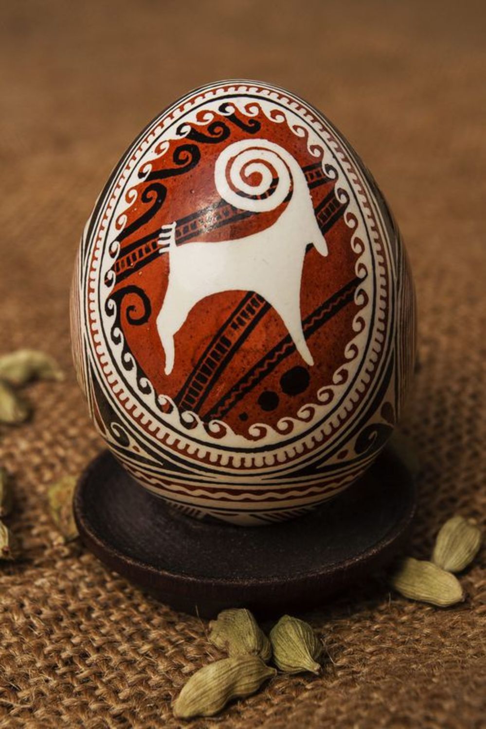 Huevo de Pascua pintado “Trypillia” foto 1