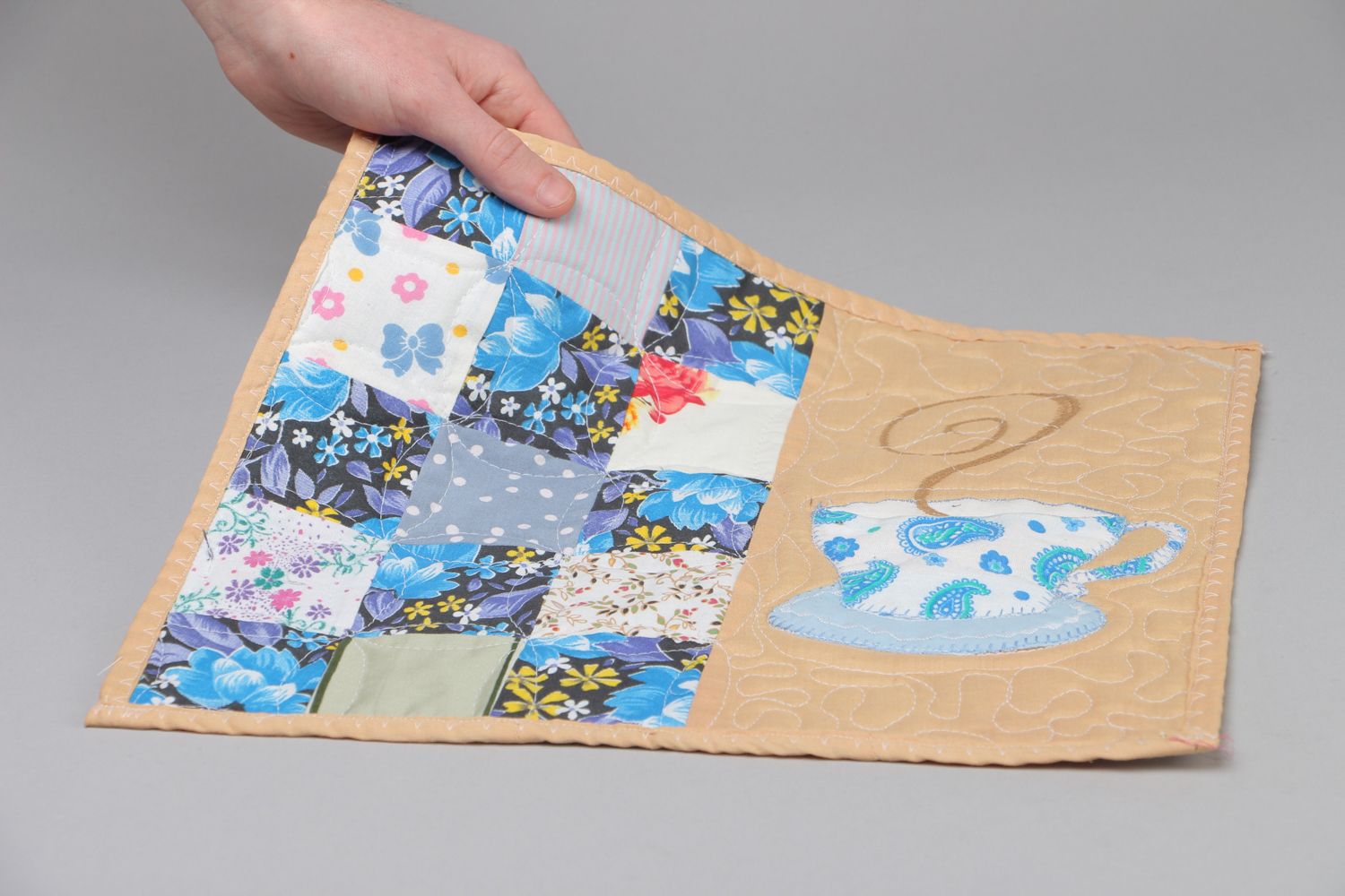 Home style patchwork napkin for table setting photo 4