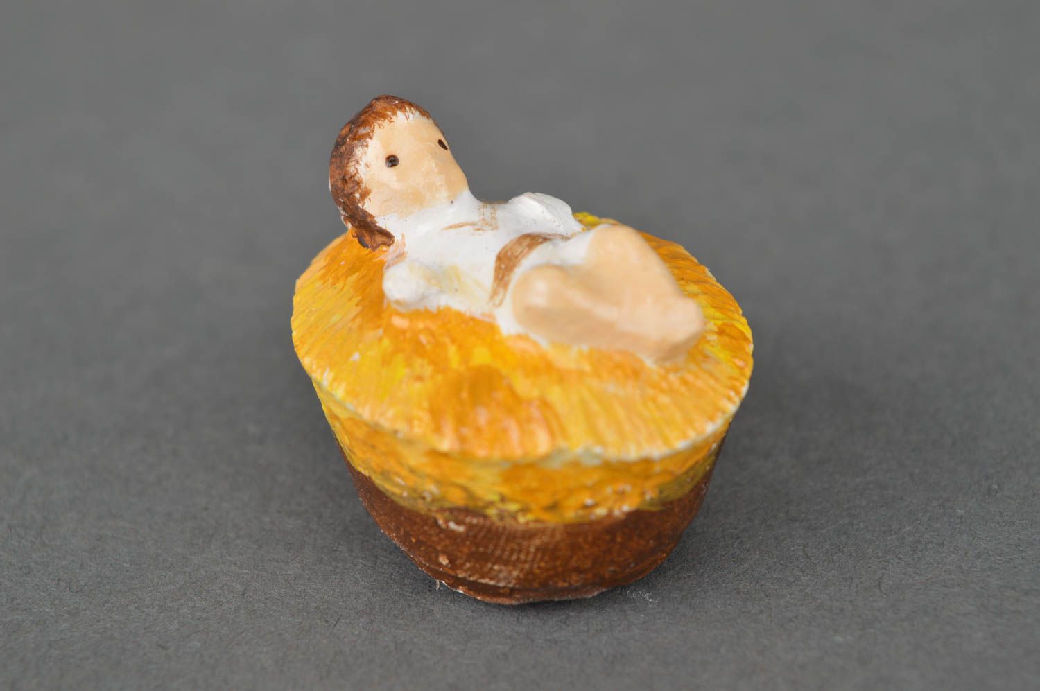 Figurita de belén figura artesanal decoración navideña Bebé Jesucristo foto 5