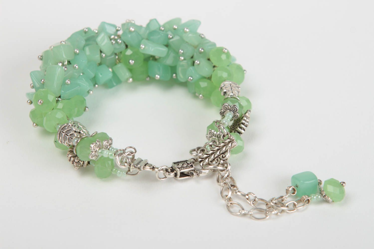 Unusual homemade gemstone beaded bracelet fashion accessories gift ideas photo 4