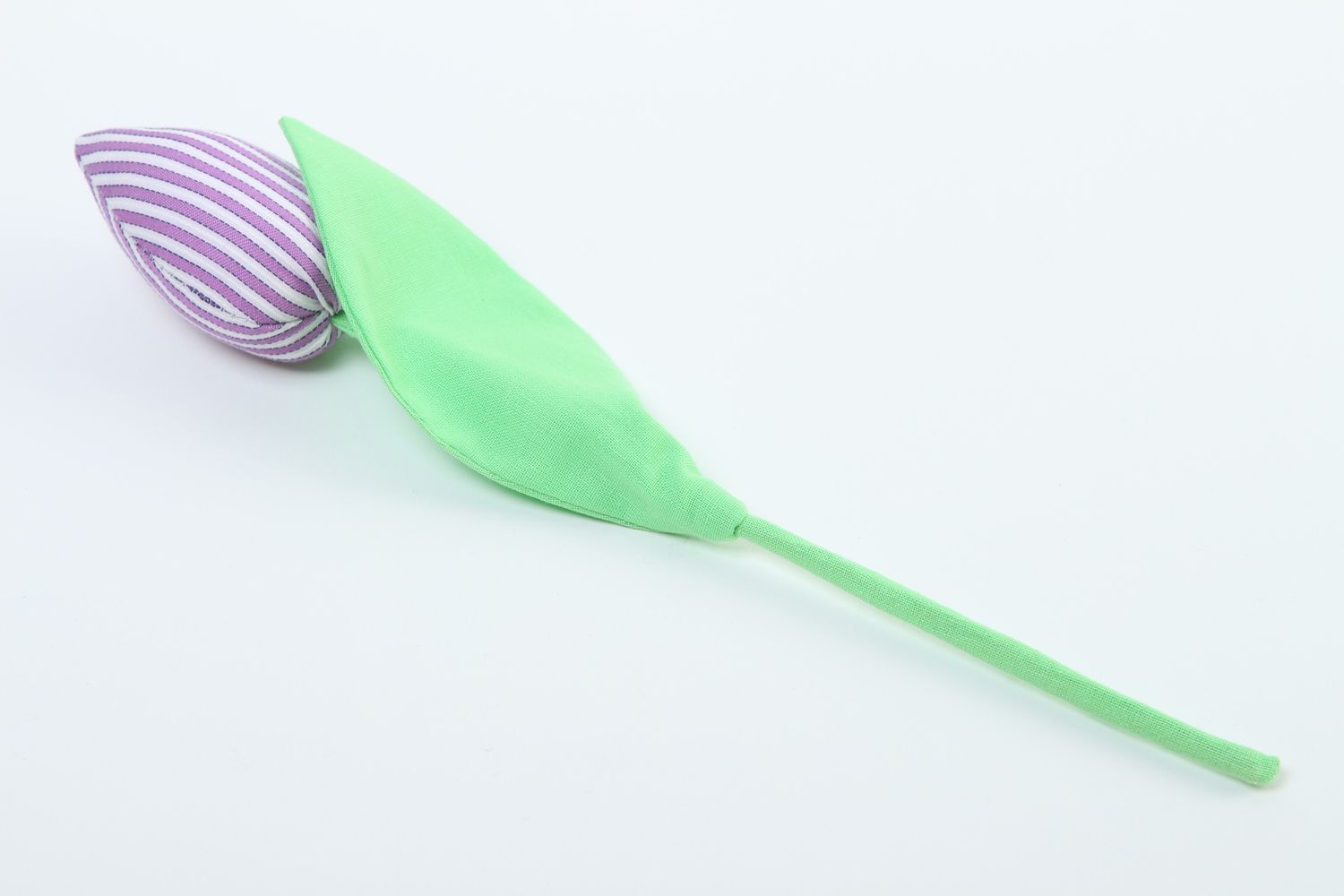 Flor de tela hecha a mano tulipán artificial violeta elemento decorativo foto 4
