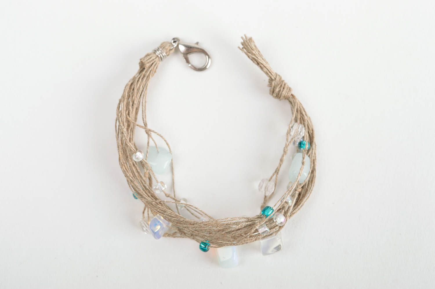 Handmade designer stylish bracelet cute textile bracelet tender jewelry photo 5