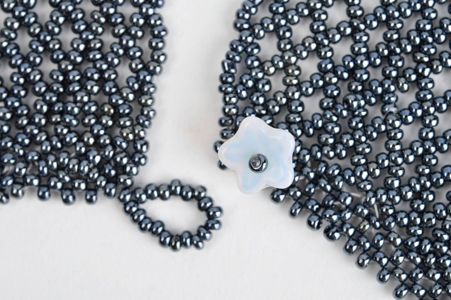 handmade beads necklace handmade bijouterie jewelry of beads beaded collar photo 4