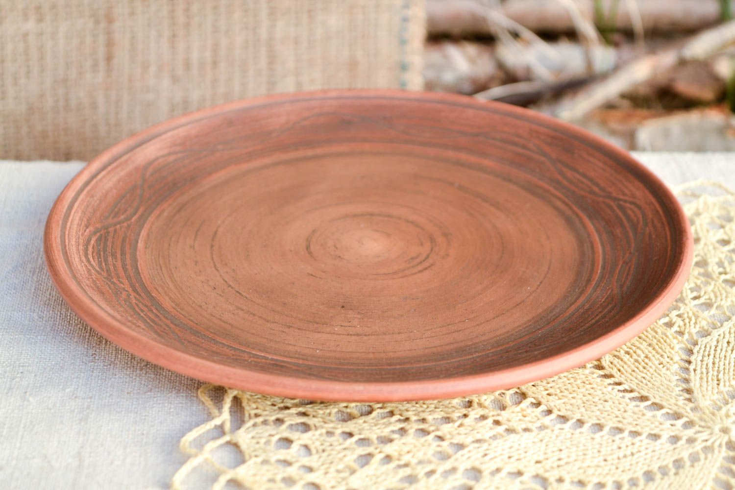 Керамическая тарелка ручной работы глиняная посуда тарелка керамическая посуда фото 1