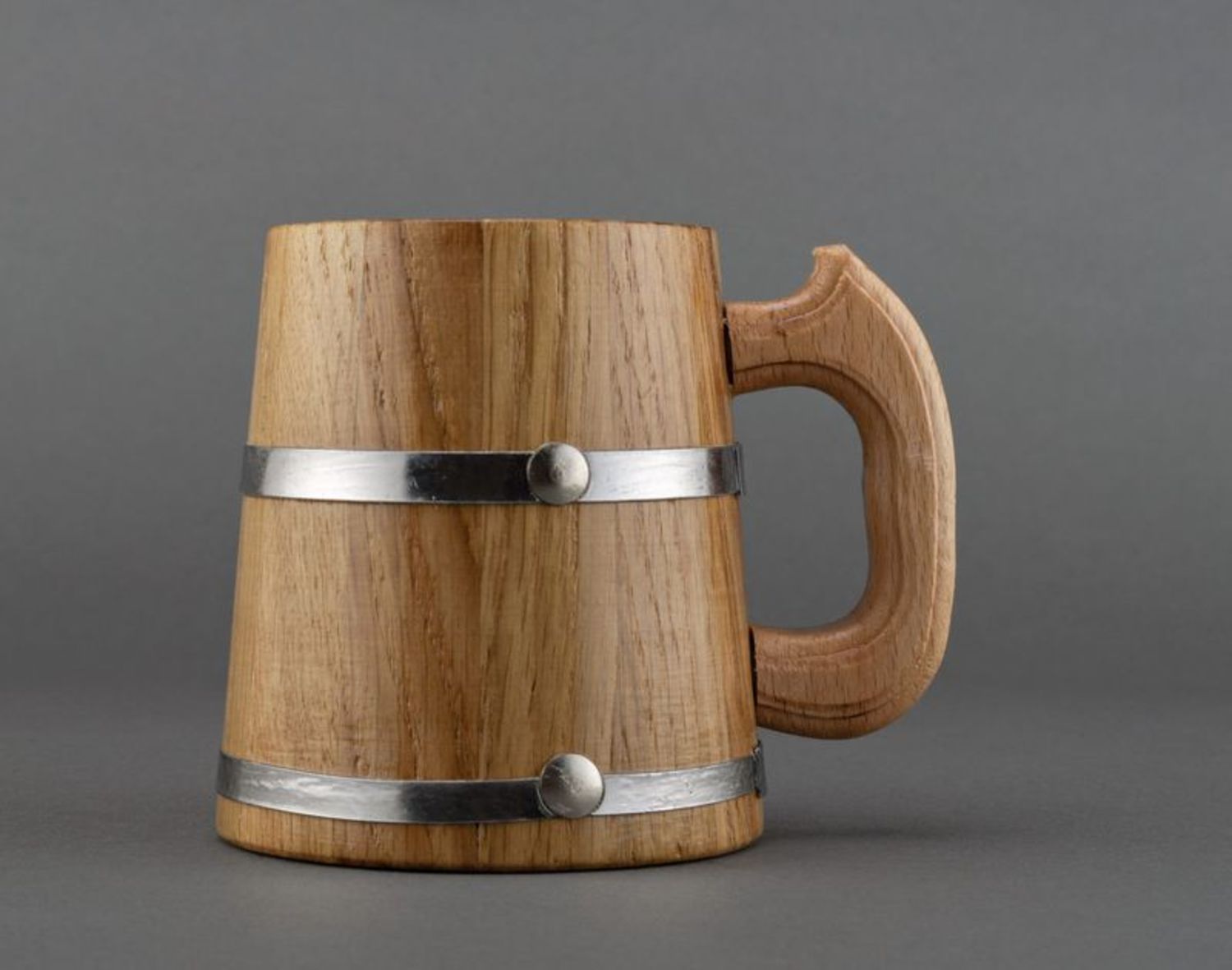 Big wooden mug for decorative use only photo 1