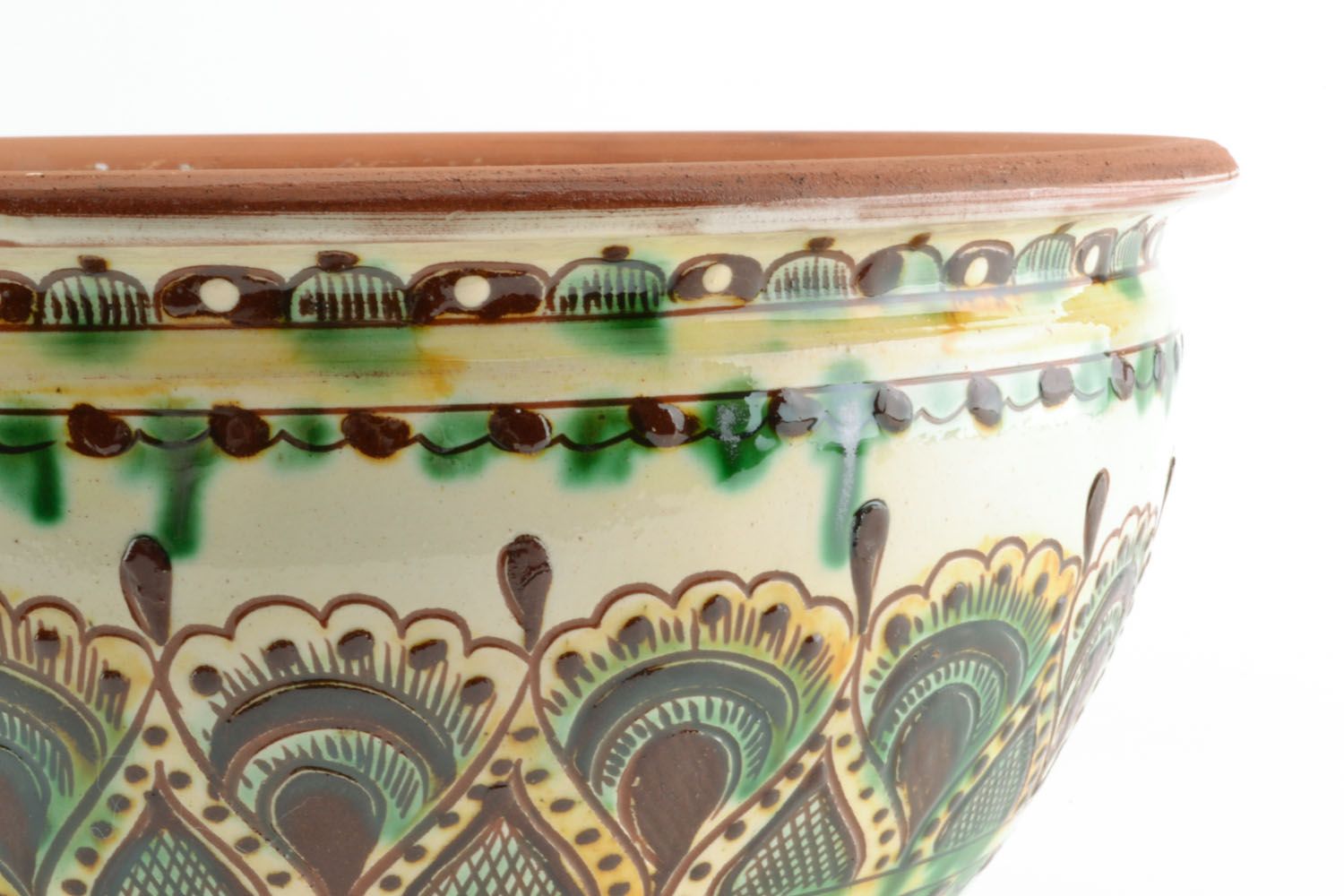 Ceramic painted bowl photo 4