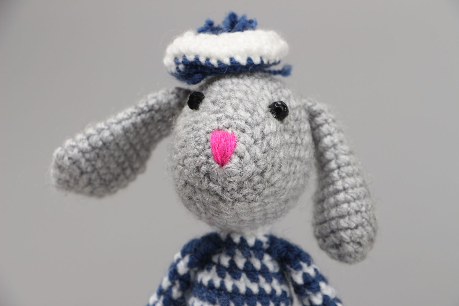 Designer soft crochet toy Hare photo 2