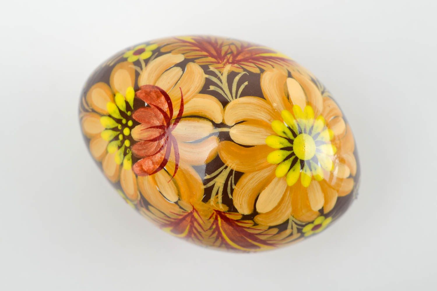 Huevo original de madera hecho a mano elemento decorativo regalo para Pascua foto 3