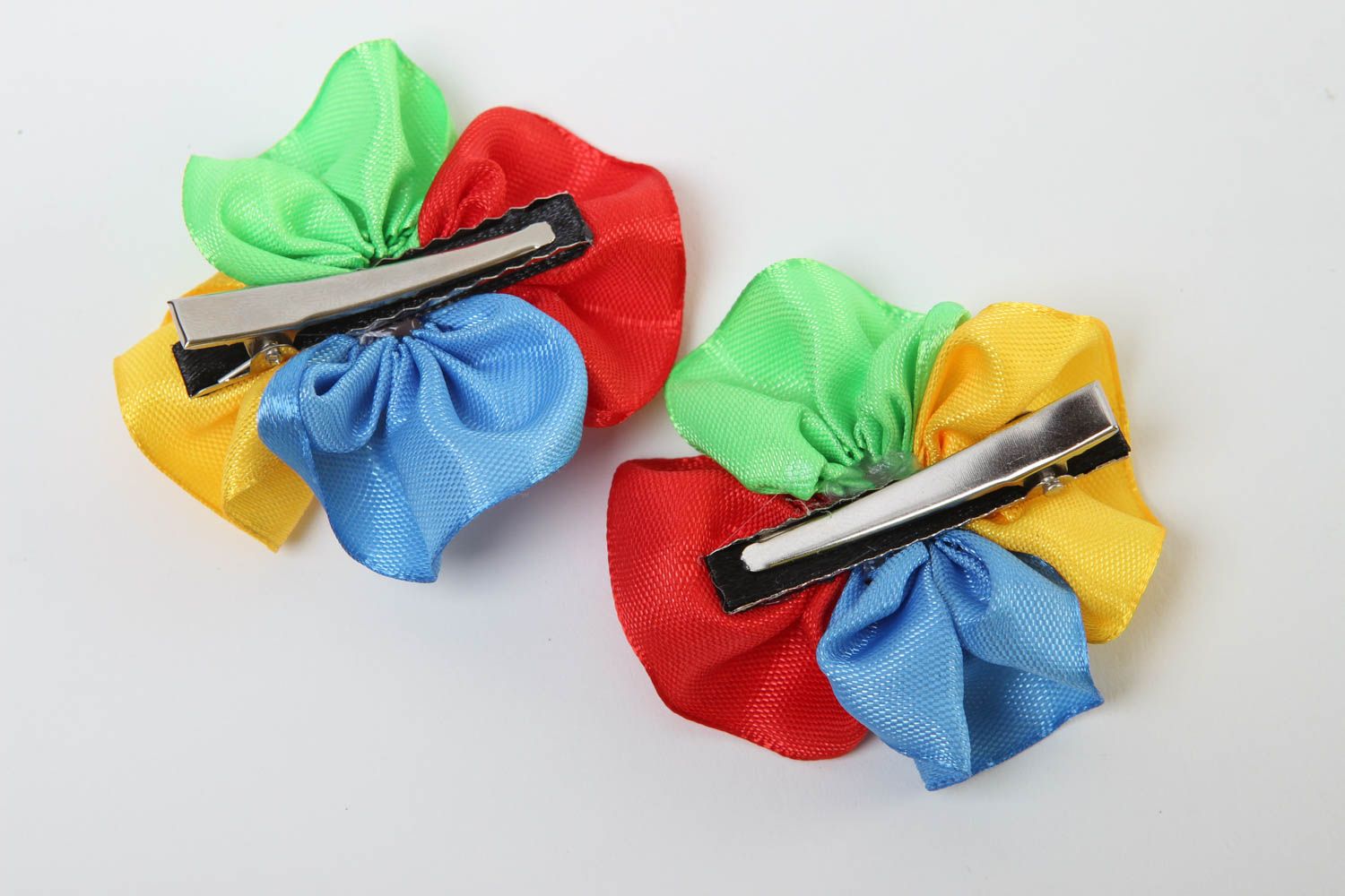 Handmade hair clips unusual hair clips designer accessory flower hair clips photo 4