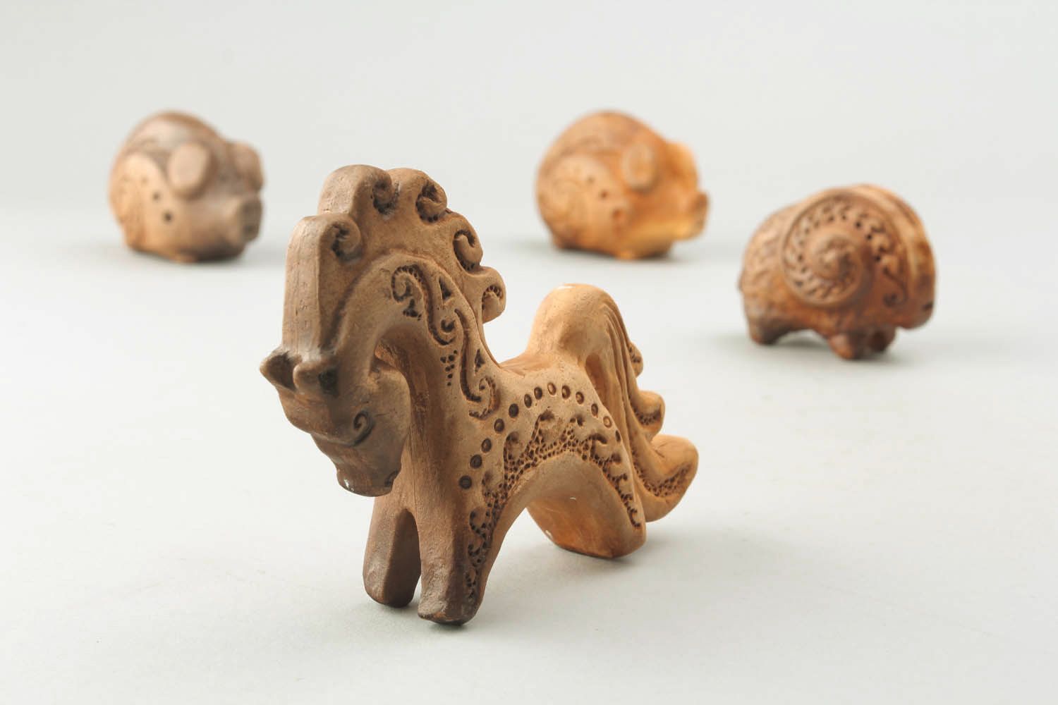 Ceramic whistle in the form of a horse photo 1