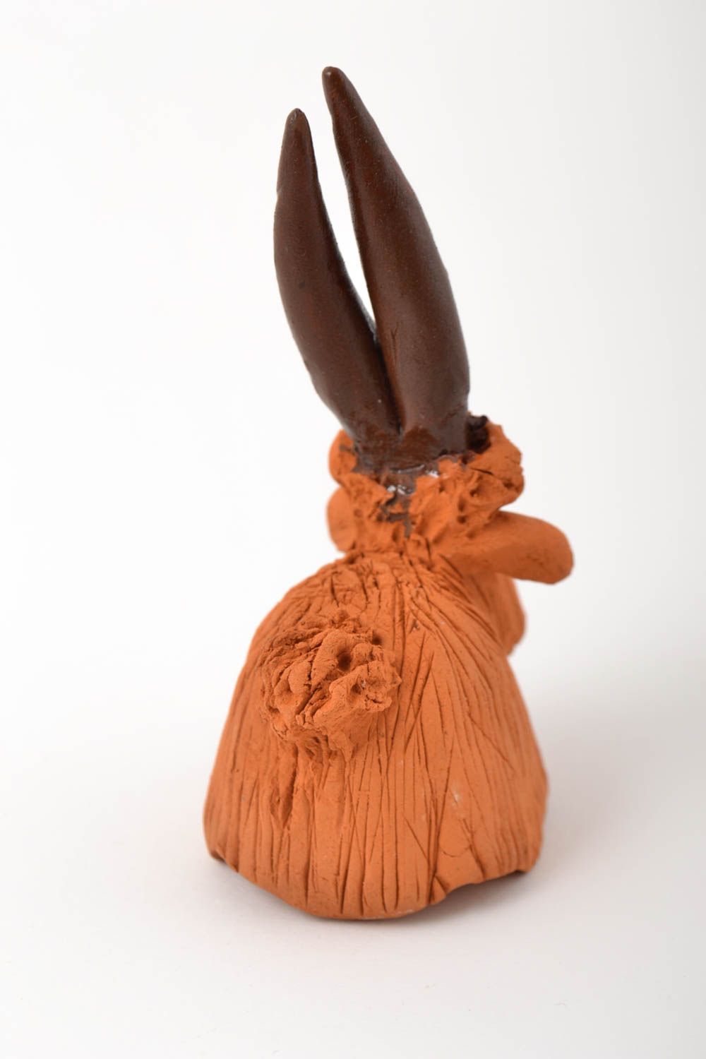 Игрушка из глины ручной работы фигурка животного статуэтка для декора козлик фото 4