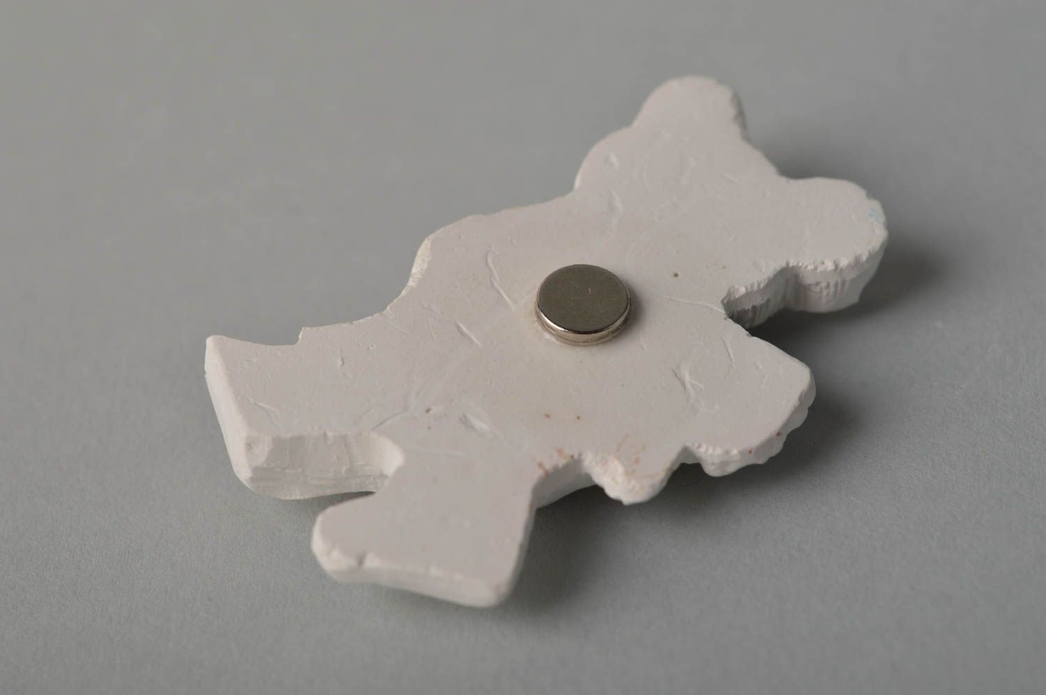 Handmade figurine designer magnet for fridge plaster magnet blank for painting photo 2
