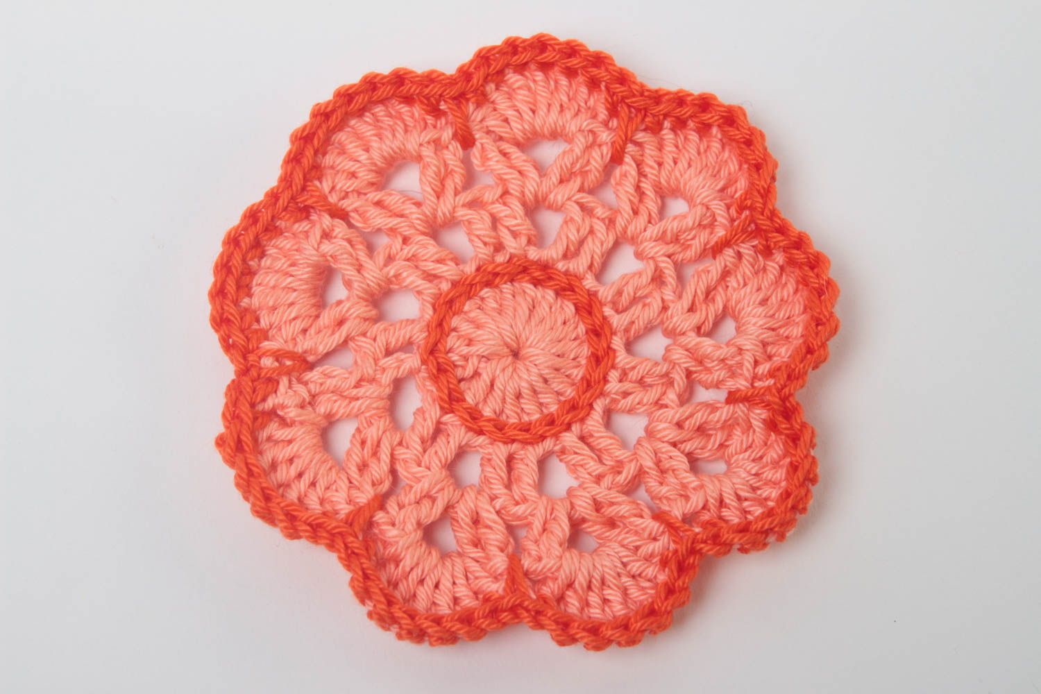 Beautiful handmade crochet coaster designer hot pads kitchen design gift ideas photo 2