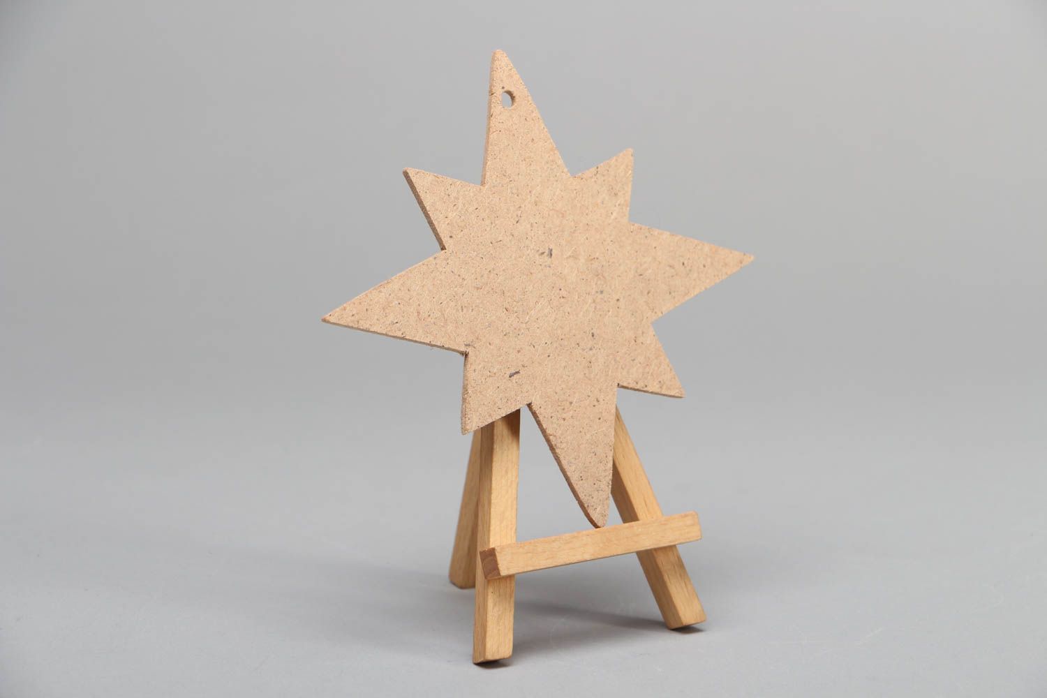 Stern aus Furnierholz für Decoupage foto 1
