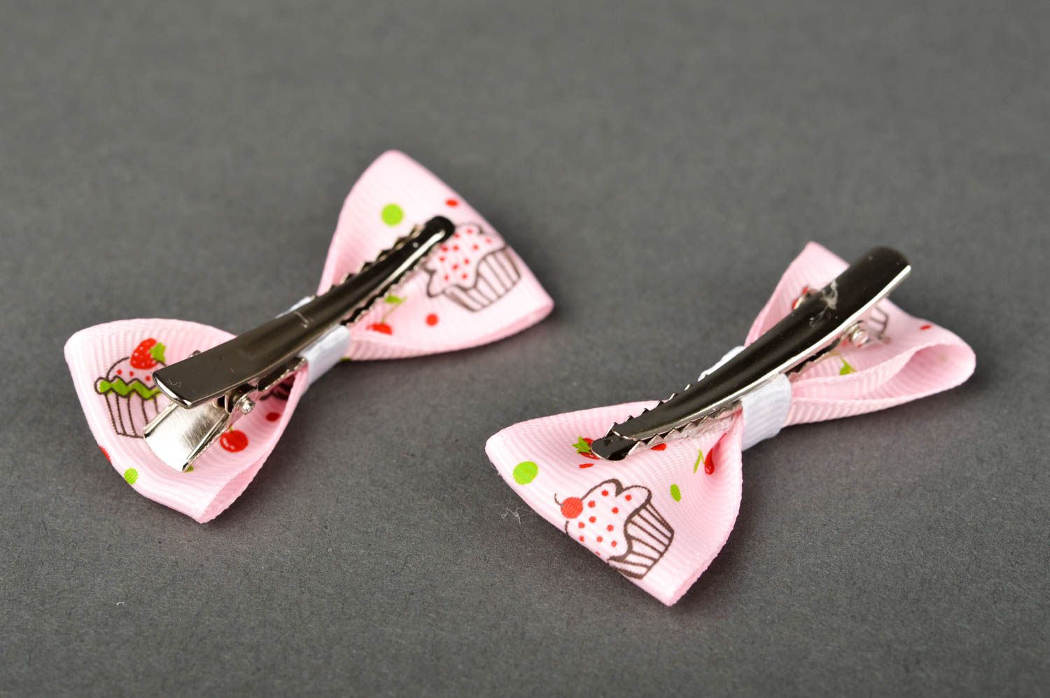 Schleifen Haarspangen handmade Frisur Haarspangen Mode Accessoires mit Print  foto 3