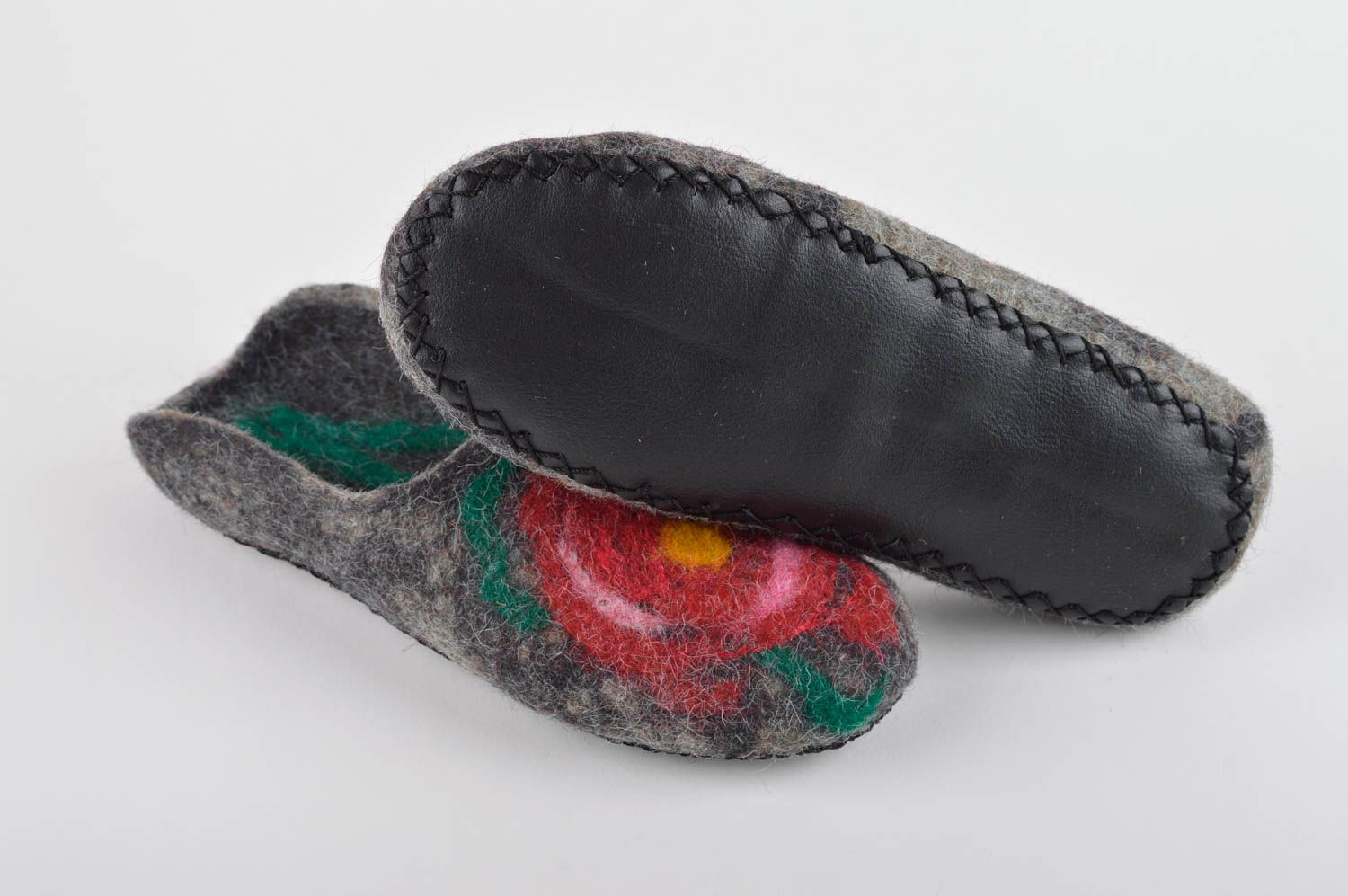 Zapatillas de casa estilosas hechas a mano calzado femenino regalo original foto 5