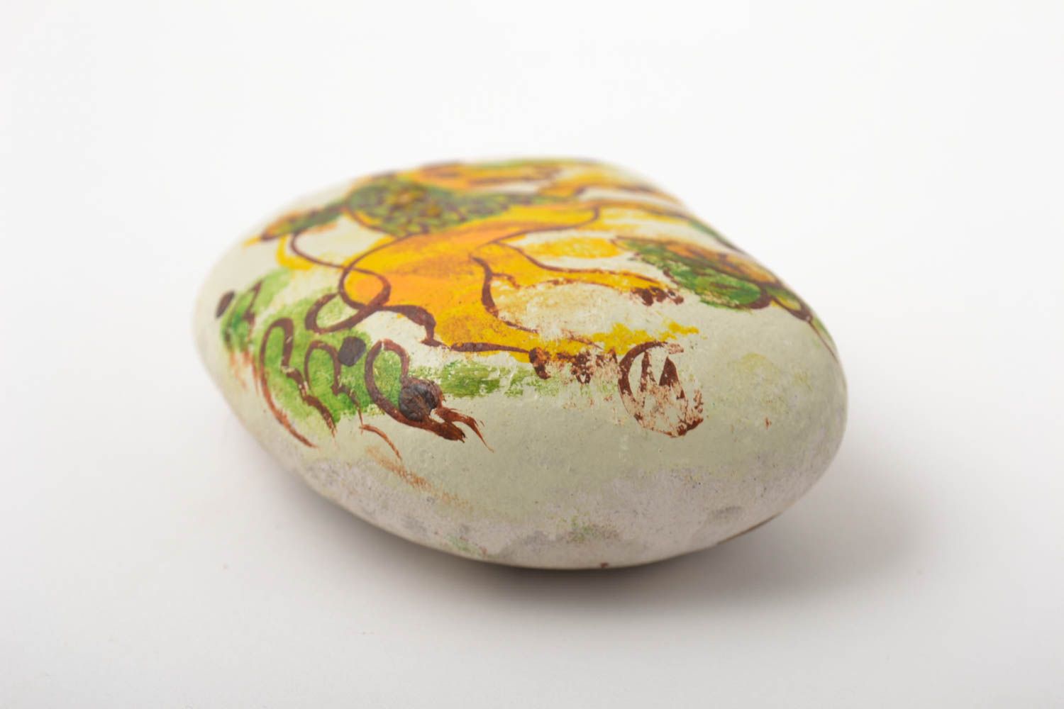 Beautiful handmade sea stone stone painting art gift ideas decorative use only photo 4