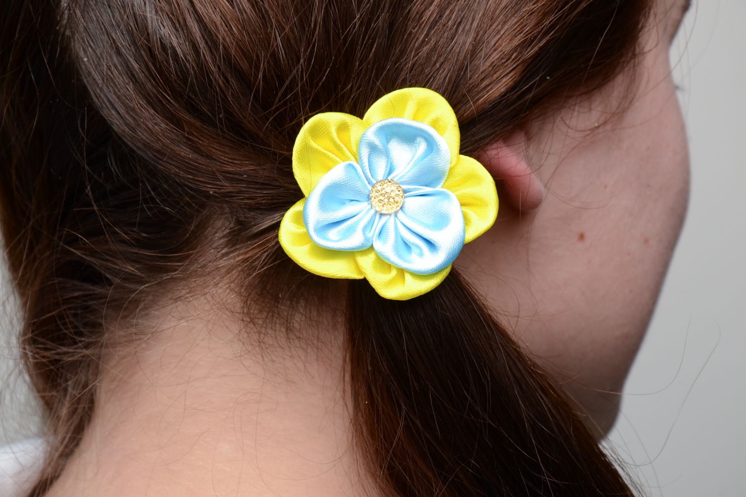 Hair tie with flower photo 5