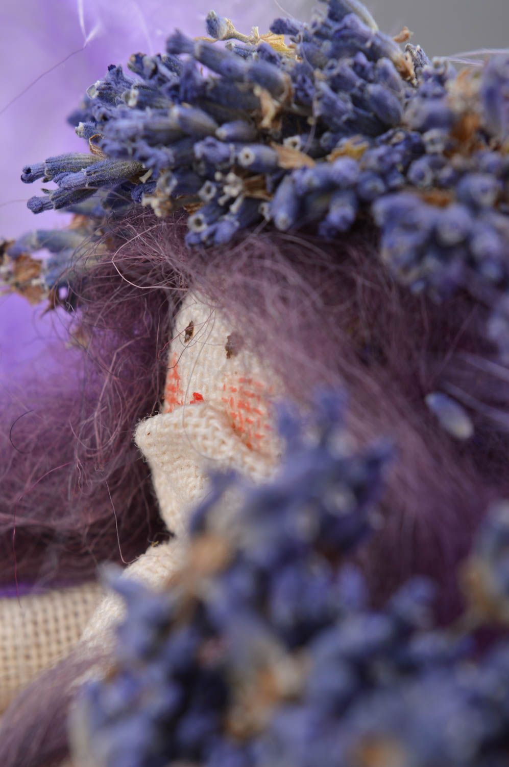 Muñeca de trapo hecha a mano peluche artesanal decoración de dormitorio foto 5