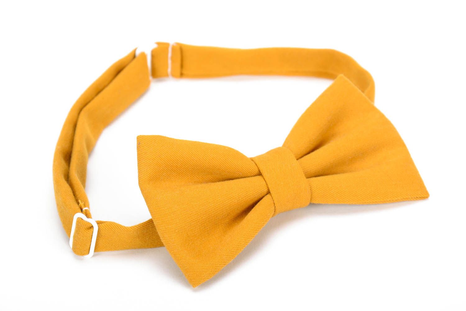 Mustard bow tie photo 2