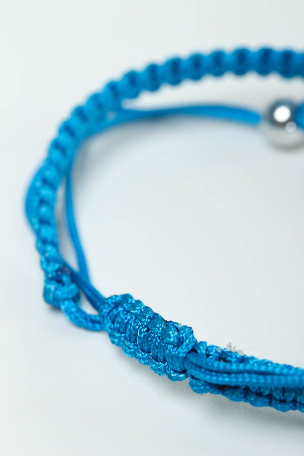 Armband mit Anker handmade Geschenk für Frau schönes Anker Armband in Blau foto 4