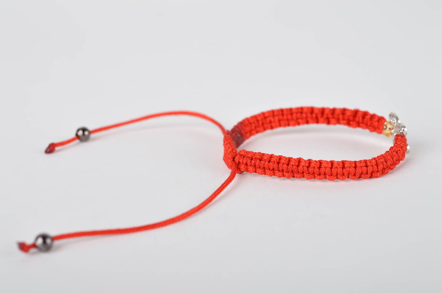 Unusual handmade string bracelet woven thread bracelet artisan jewelry photo 3