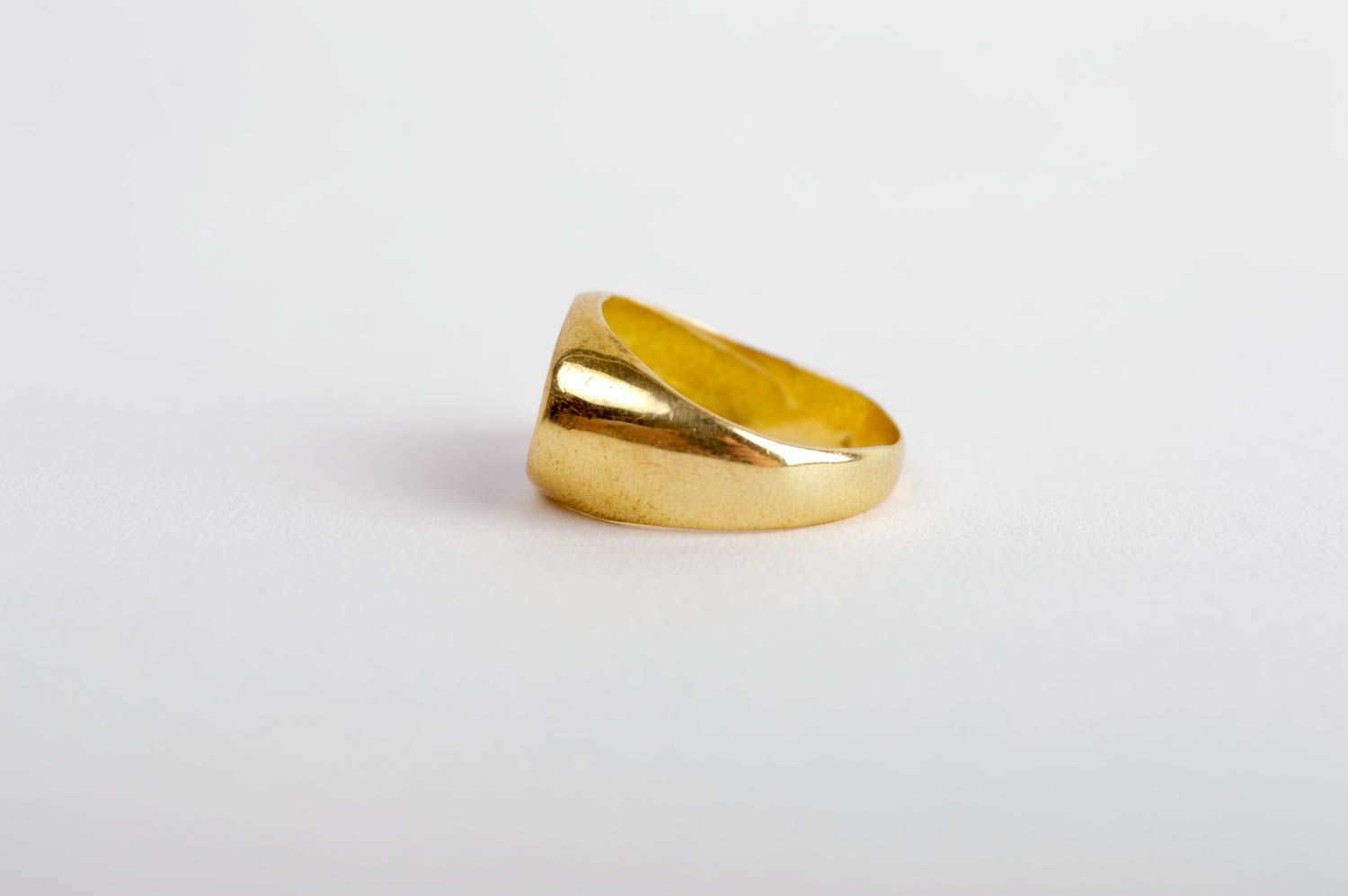 Кольцо ручной работы женский перстень металлическое украшение перстень с эмалью фото 4
