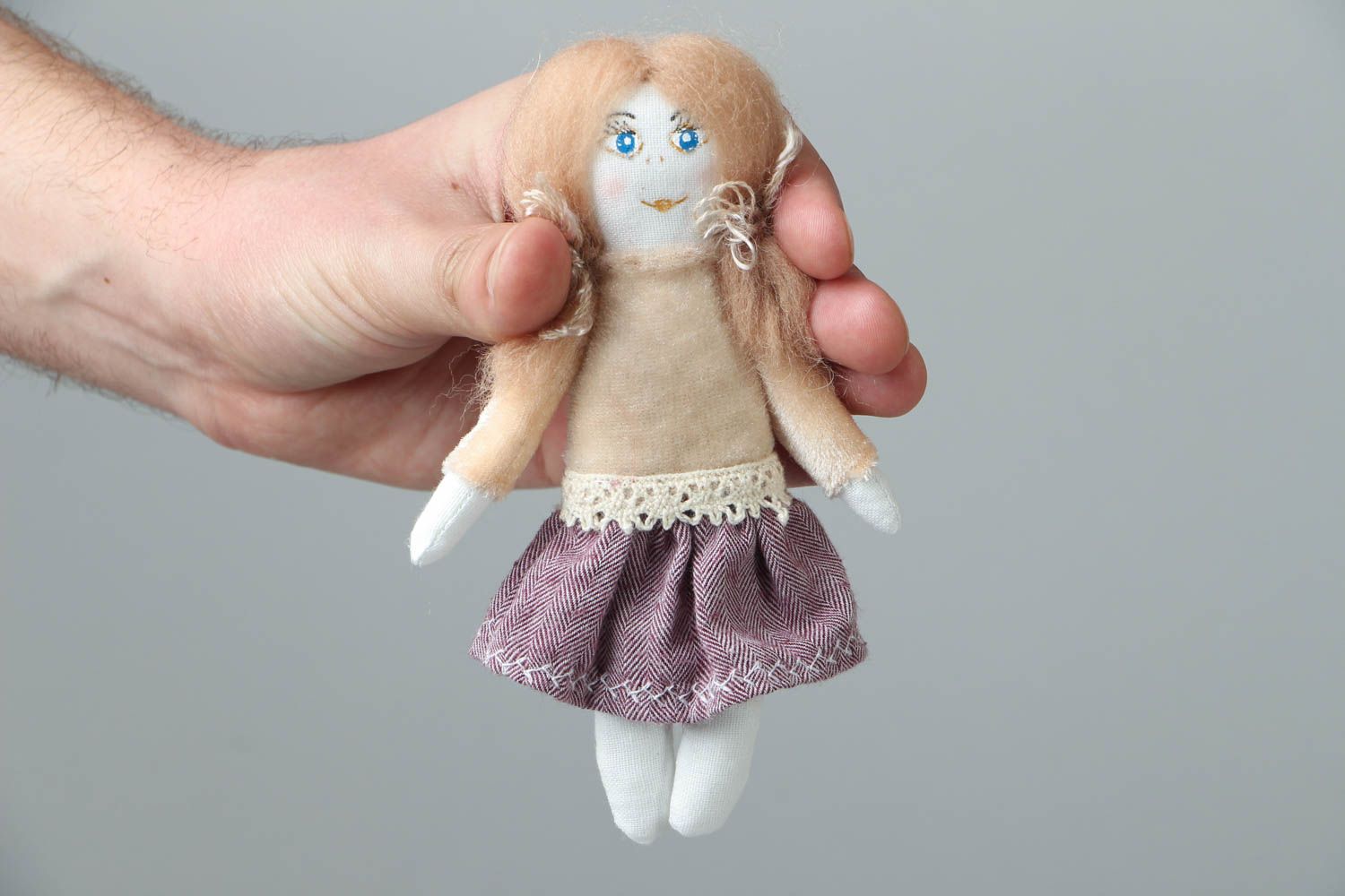 Homemade fabric doll photo 4