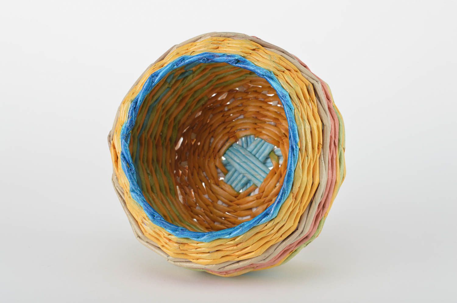 Handmade decorative woven basket newspaper basket designs modern interiors photo 2