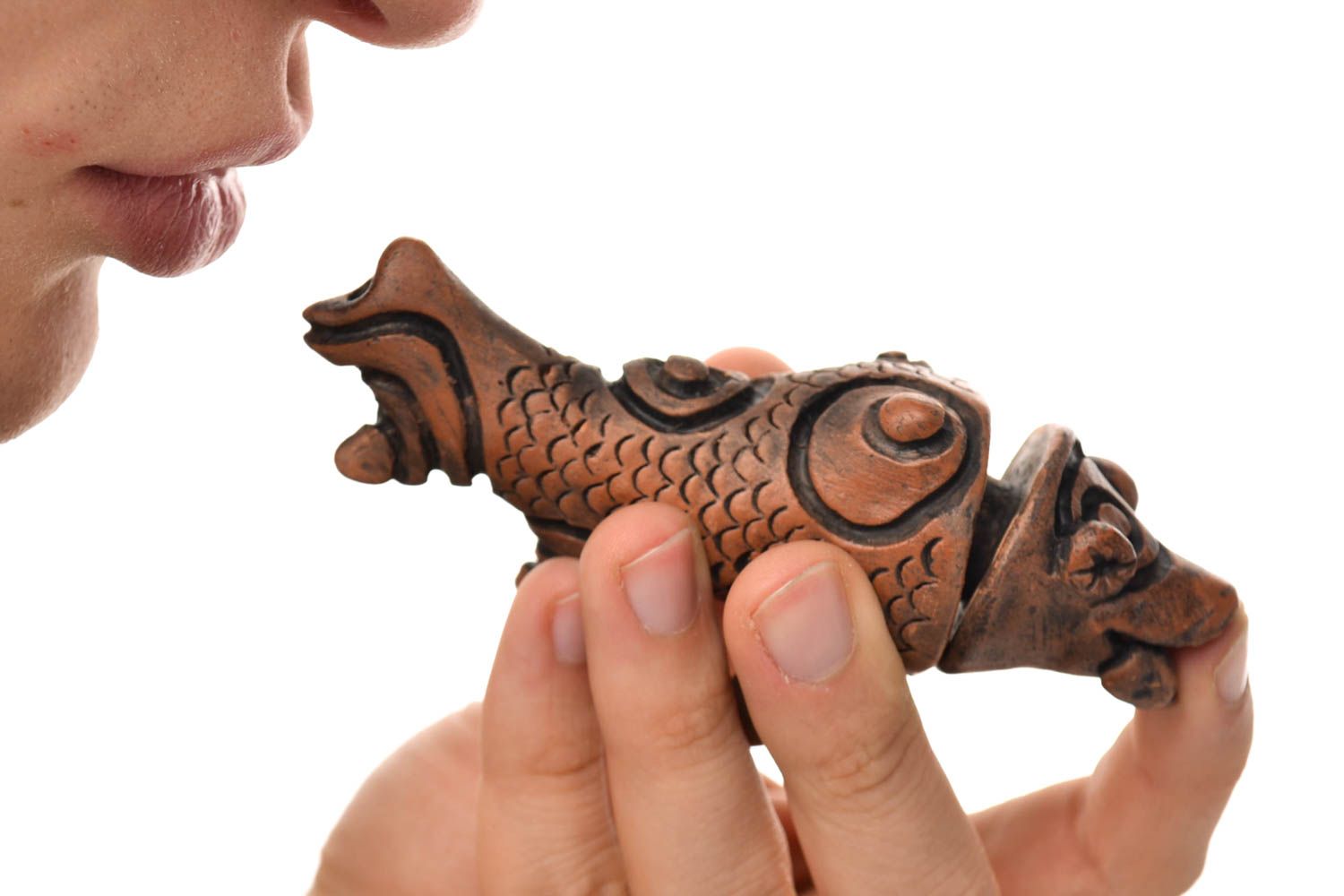 Handgemachte Keramik kleine Tabakpfeife Geschenk aus Ton Rauch Zubehör modisch foto 1