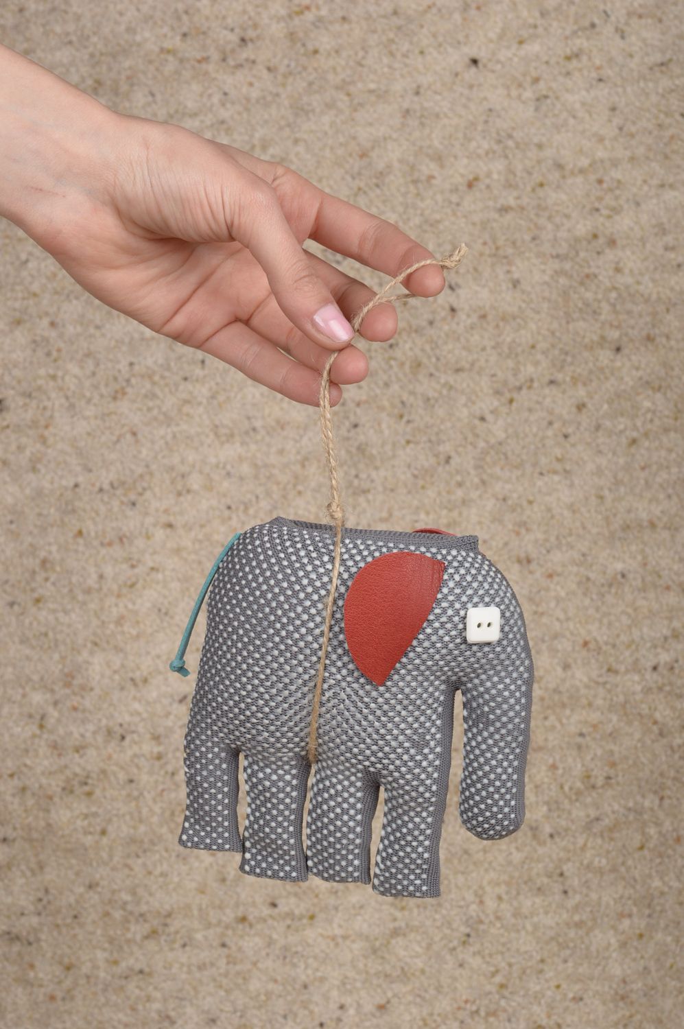 Мягкая игрушка слоник ручной работы игрушка слон красивая игрушка животное фото 1