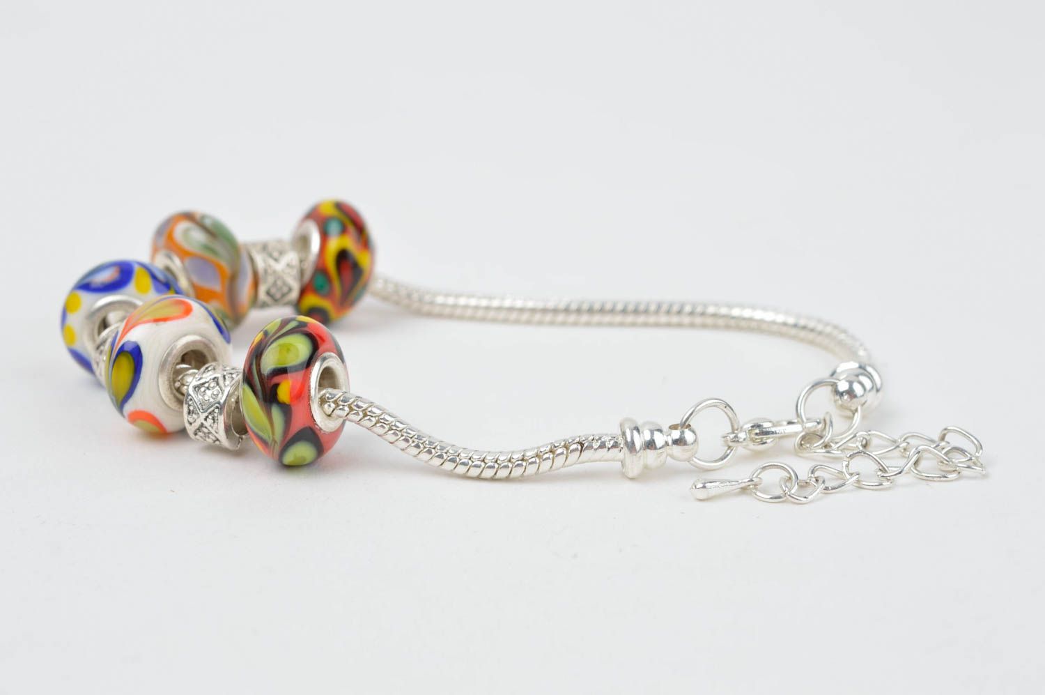 Bright handmade glass bracelet beaded bracelet handmade jewellery gifts for her photo 3