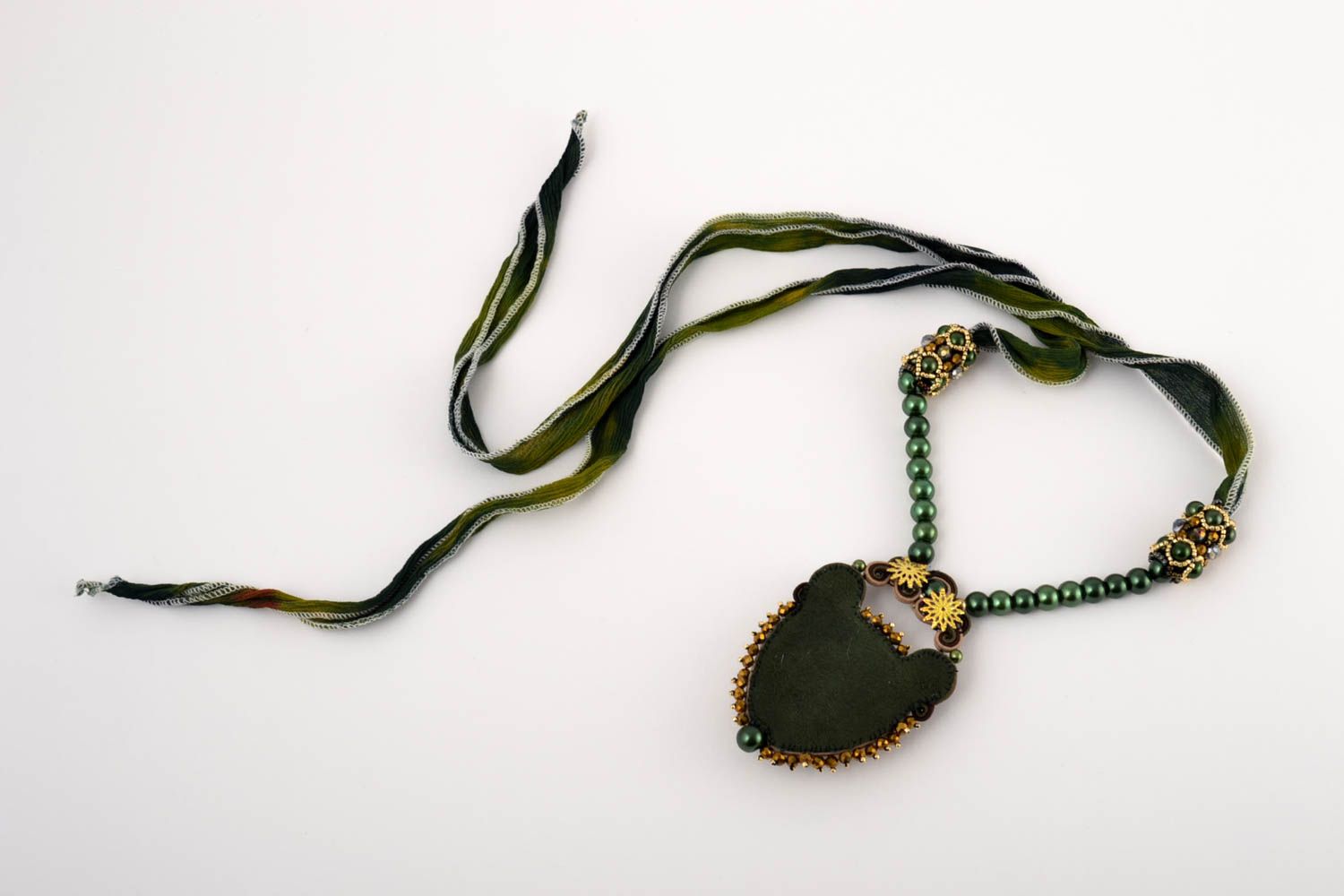 Stylish handmade pendant interesting jewelry beautiful accessories present photo 4