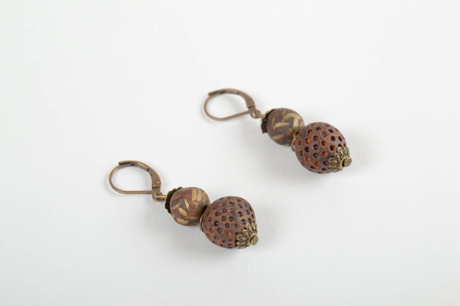 Schöne handmade Ohrringe Juwelier Modeschmuck Geschenk für Frauen runde Ohrringe foto 4